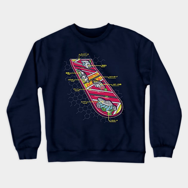 2015 Hoverboard Anatomy Crewneck Sweatshirt by Punksthetic